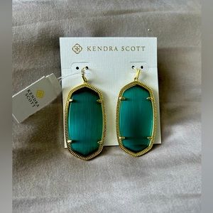 Kendra Scott Elle Gold Drop Earrings (Custom)